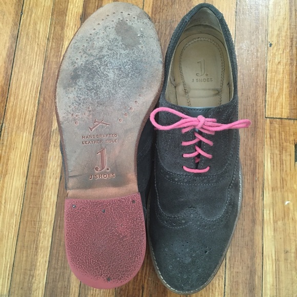 J Shoes Grey Suède Brogues 41 - Picture 4 of 4